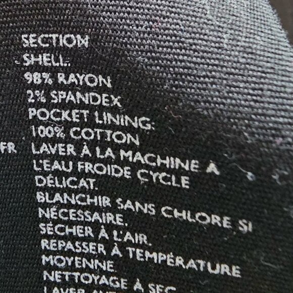 COS Womens‎ 8 Black Rayon Lightweight Jogger Pants - Picture 8 of 14